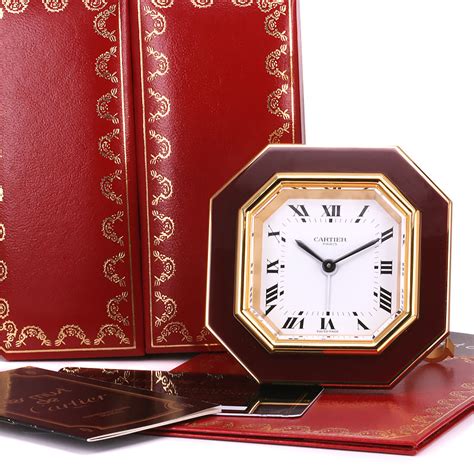 vintage cartier travel alarm clock